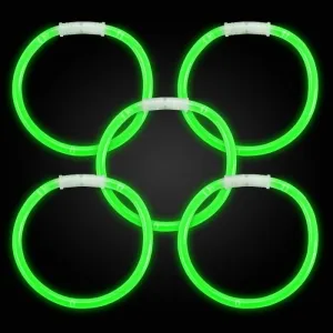 10 Inch Green Glow Stick Bracelets