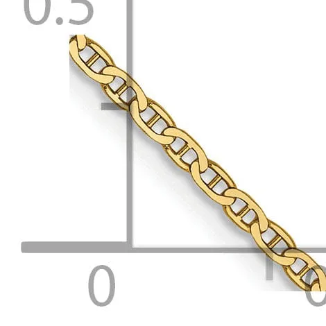 14k Yellow Gold 1.50mm Flat Anchor Link Chain