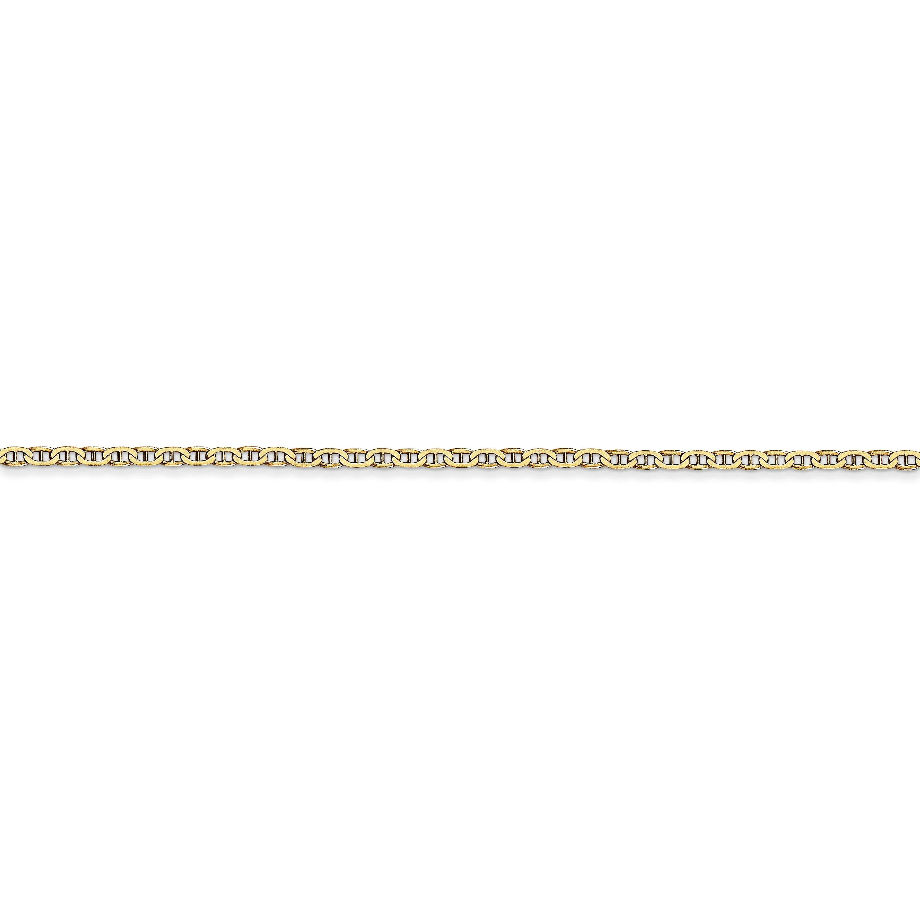 14k Yellow Gold 1.50mm Flat Anchor Link Chain