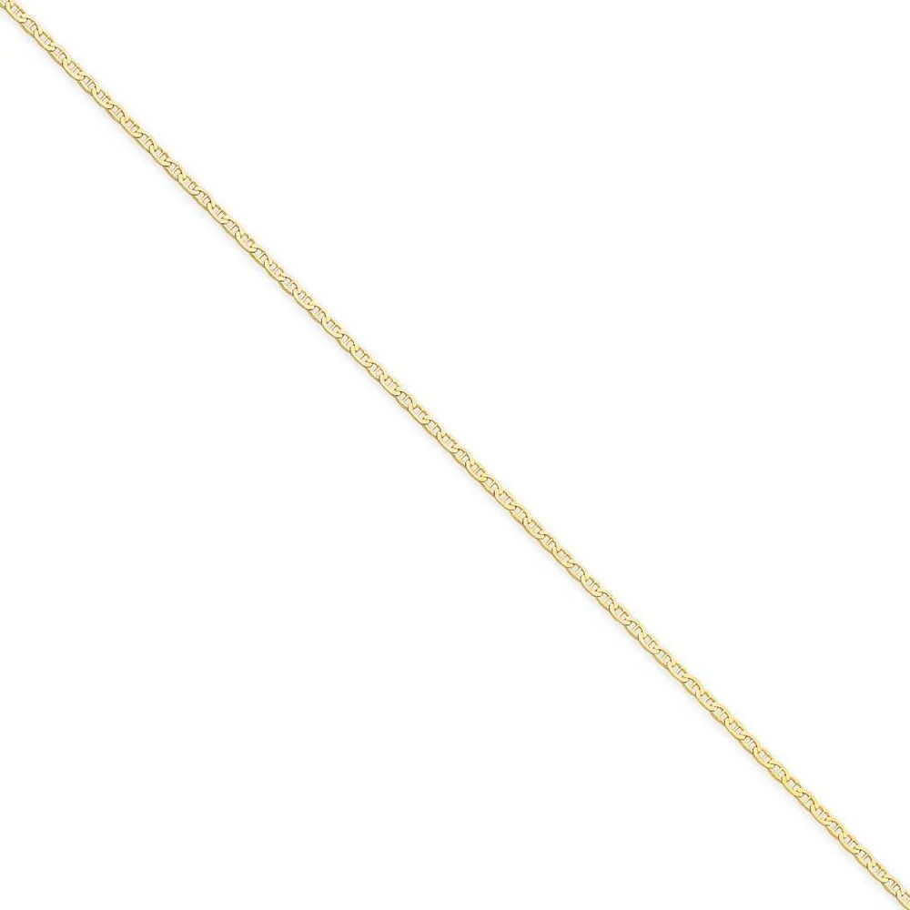 14k Yellow Gold 1.50mm Flat Anchor Link Chain