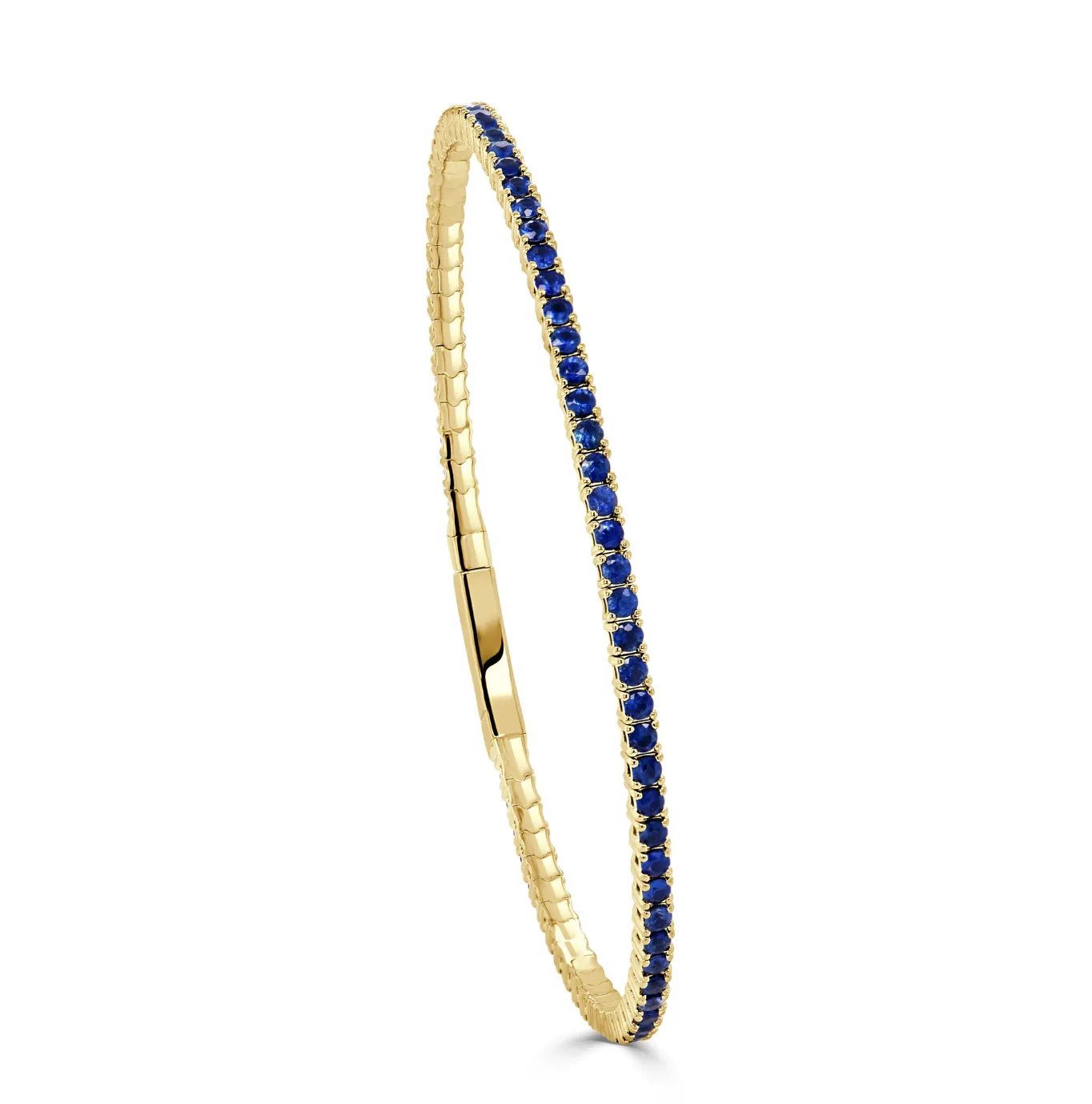 14KY Sapphire Flexible Bangle