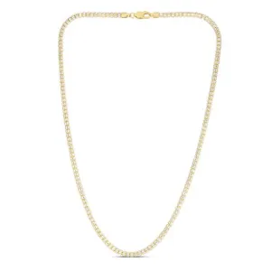 3.8mm Two Tone Fancy Iced Chain