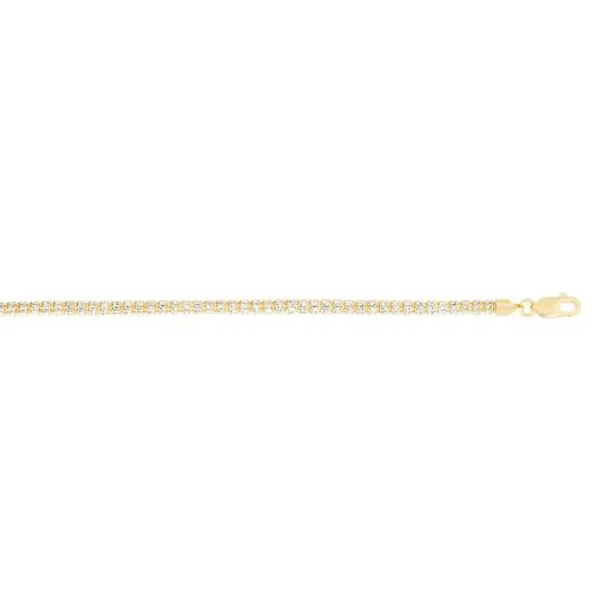 3.8mm Two Tone Fancy Iced Chain