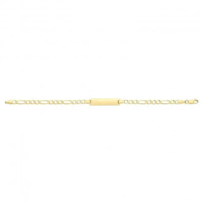 9ct Gold Figaro Baby ID Bracelet BR244