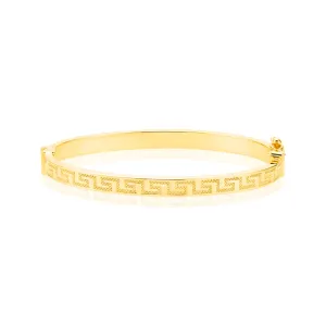 9ct Yellow Gold Greek Baby Bangle