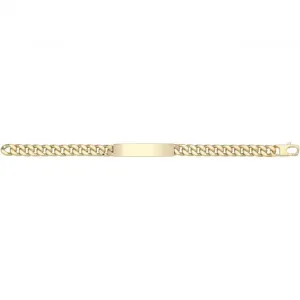 9ct Yellow Gold Hollow ID Bracelet BR685ID