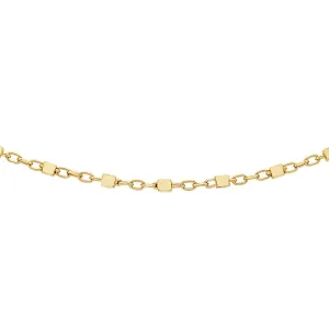 9K Yellow Gold Cube Link Trace Chain /20’’