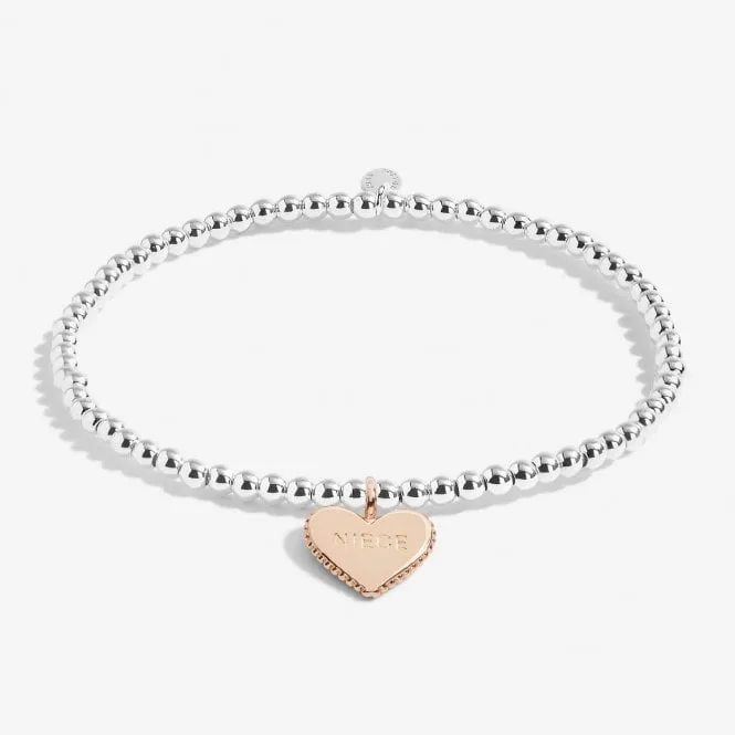 A Little Fabulous Niece Silver Rose Gold Plated 15.5cm Bracelet C716