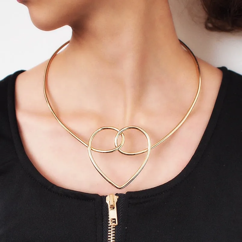 Abstract Chic Geometric Chokers Necklaces For Women Fashion Jewelry Can dress these Up or down, day  or evening