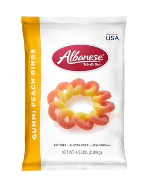 Albanese Gummi Peach Rings