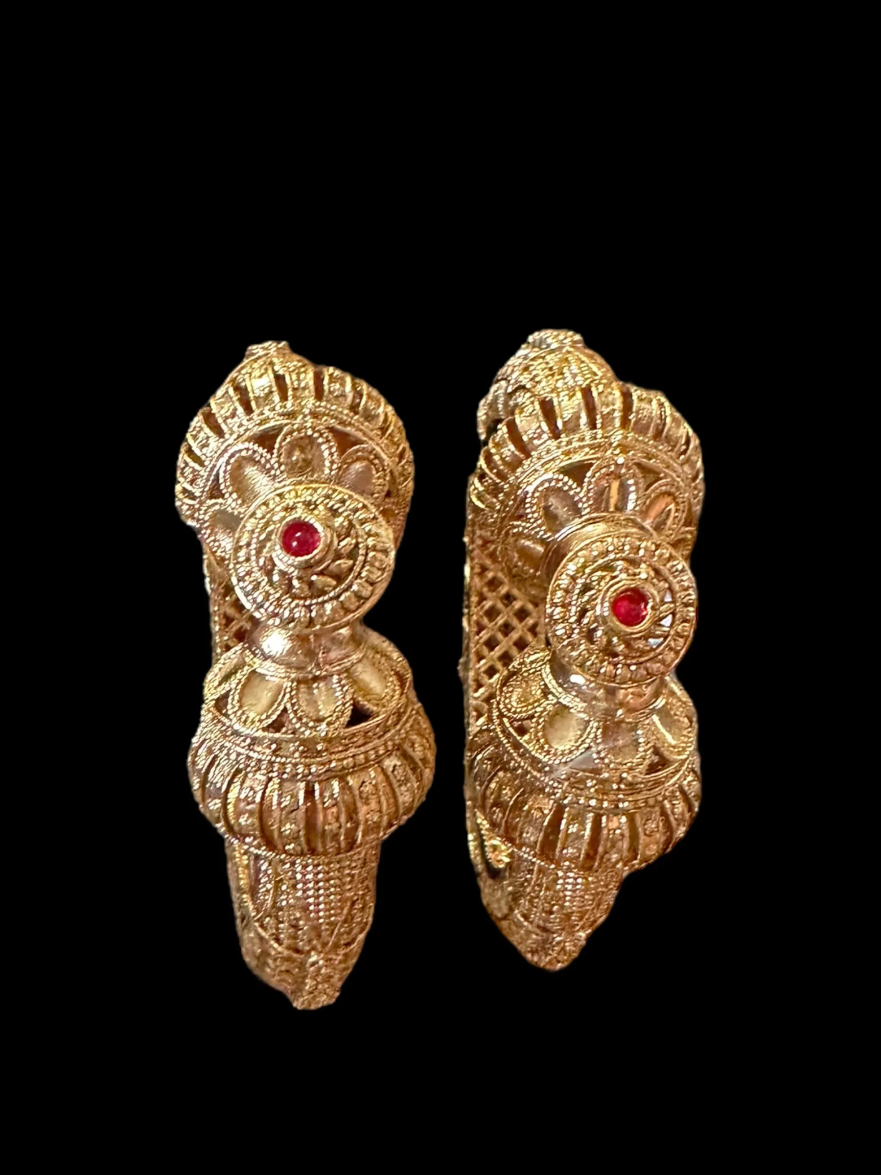 B146 antique gold plated kada - pair ( READY TO SHIP)