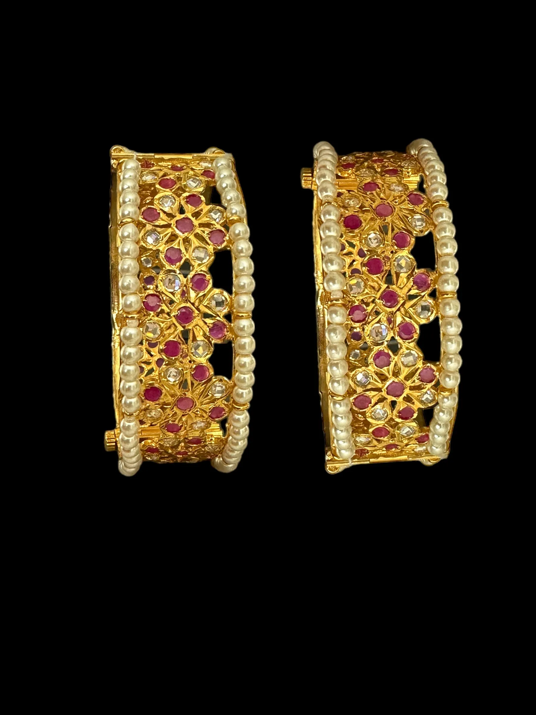 B170 Aleezay ruby bangles ( READY TO SHIP )