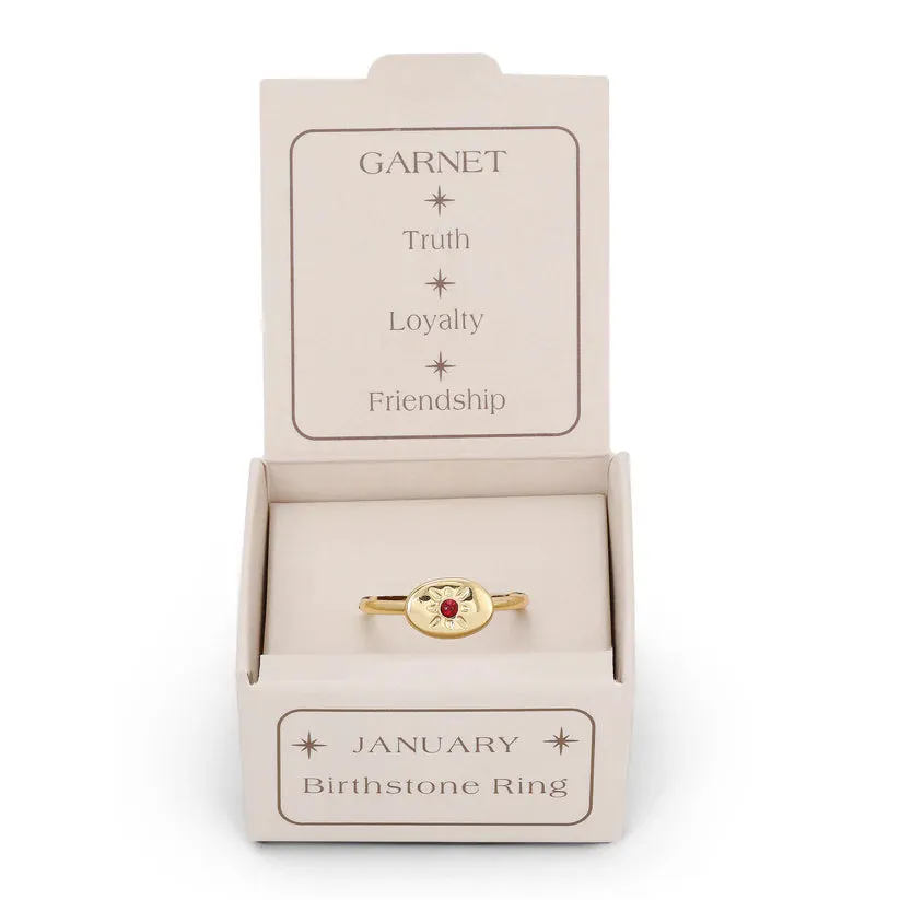 Birthstone Signet Ring