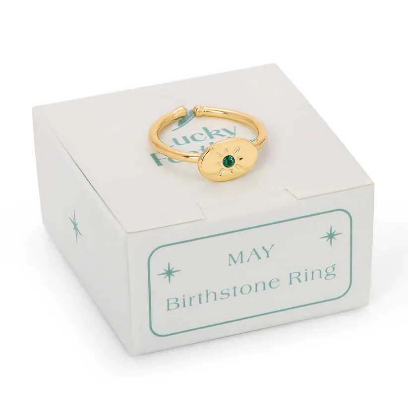 Birthstone Signet Ring