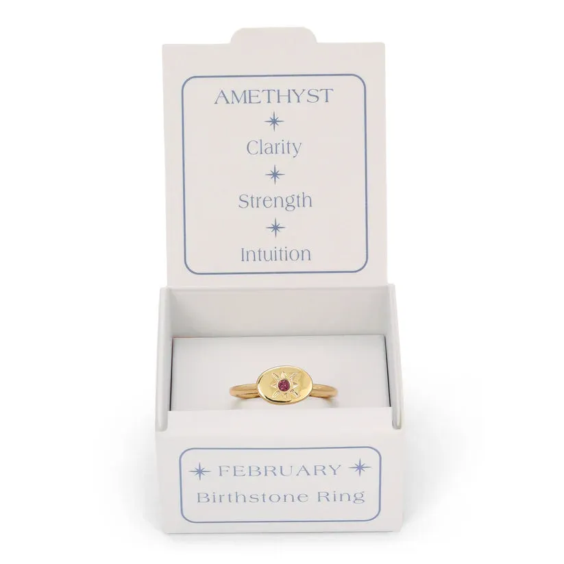 Birthstone Signet Ring