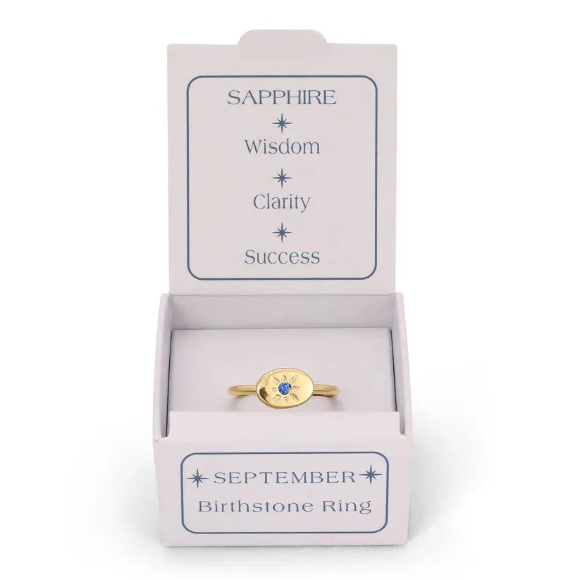 Birthstone Signet Ring