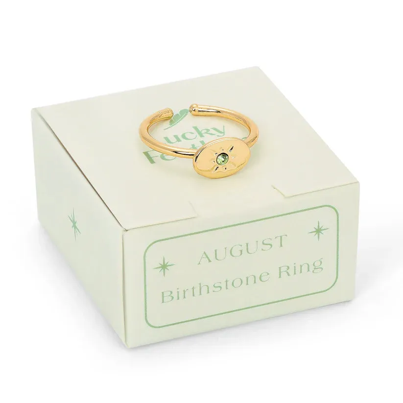 Birthstone Signet Ring