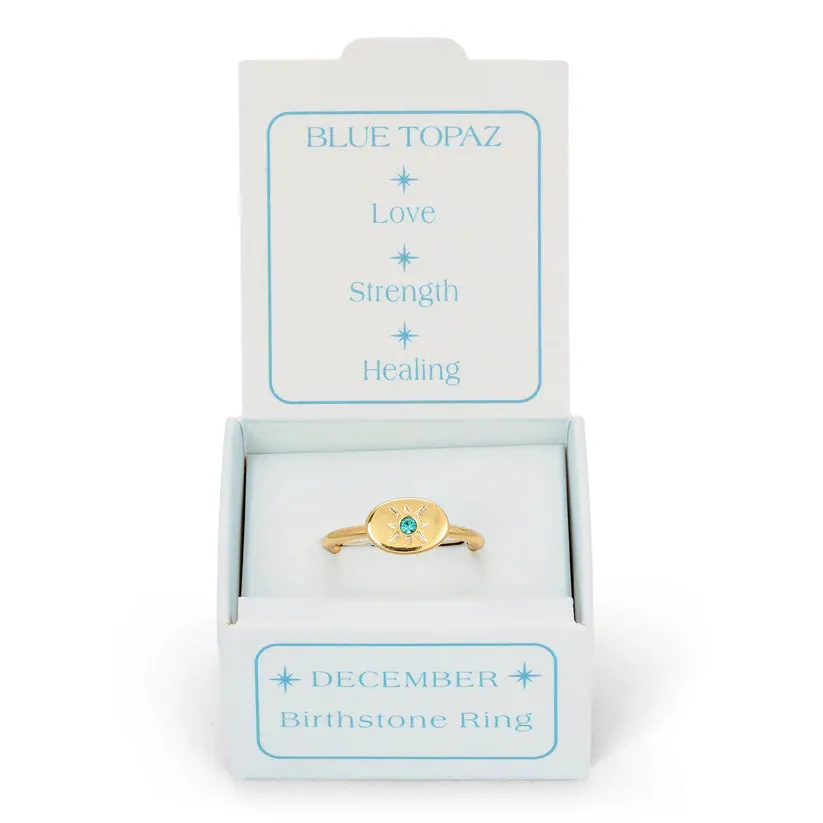 Birthstone Signet Ring