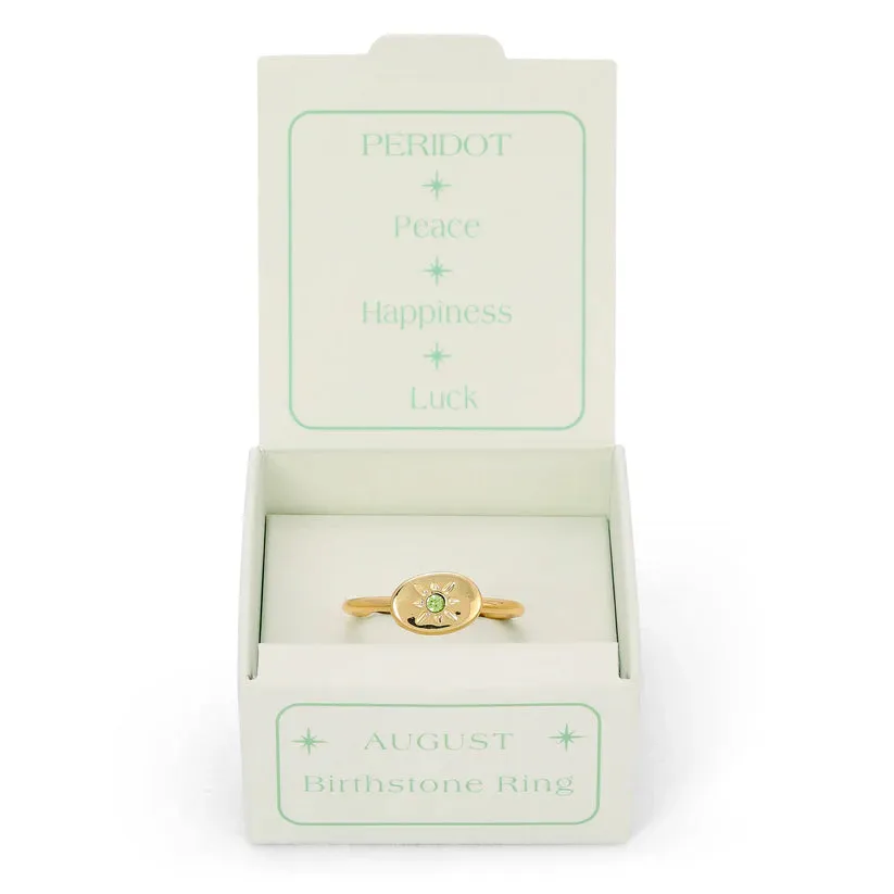 Birthstone Signet Ring