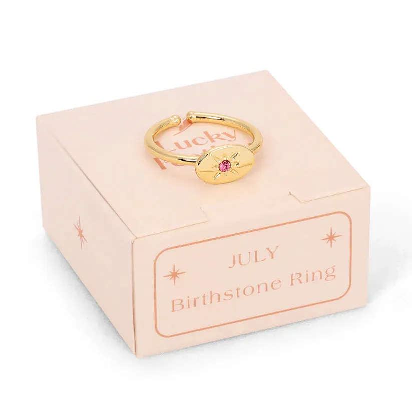 Birthstone Signet Ring