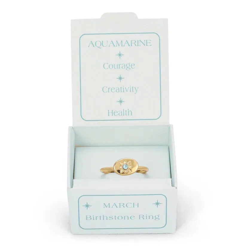 Birthstone Signet Ring