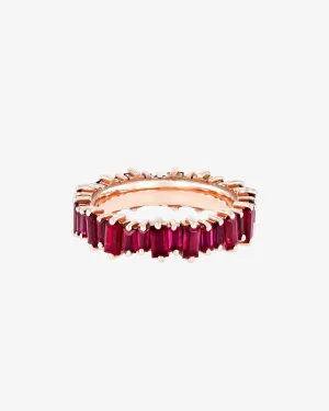 Bold Ruby Eternity Band