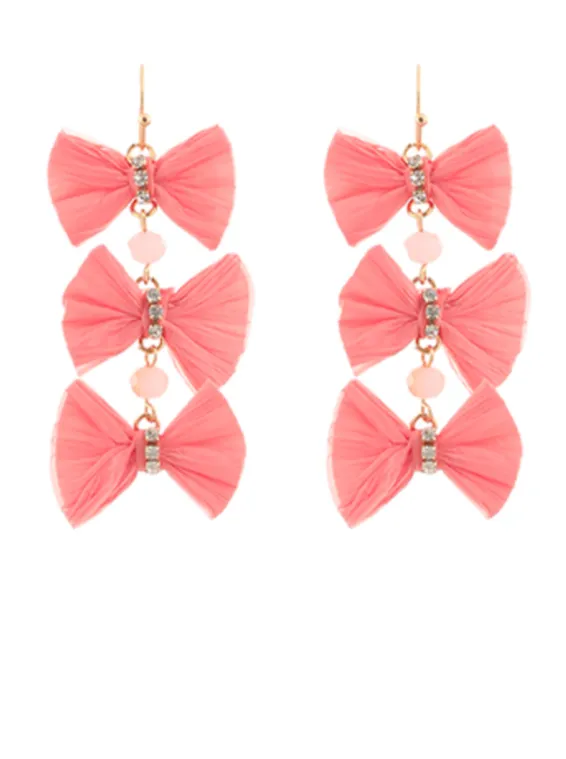 Bow Chain Earrings