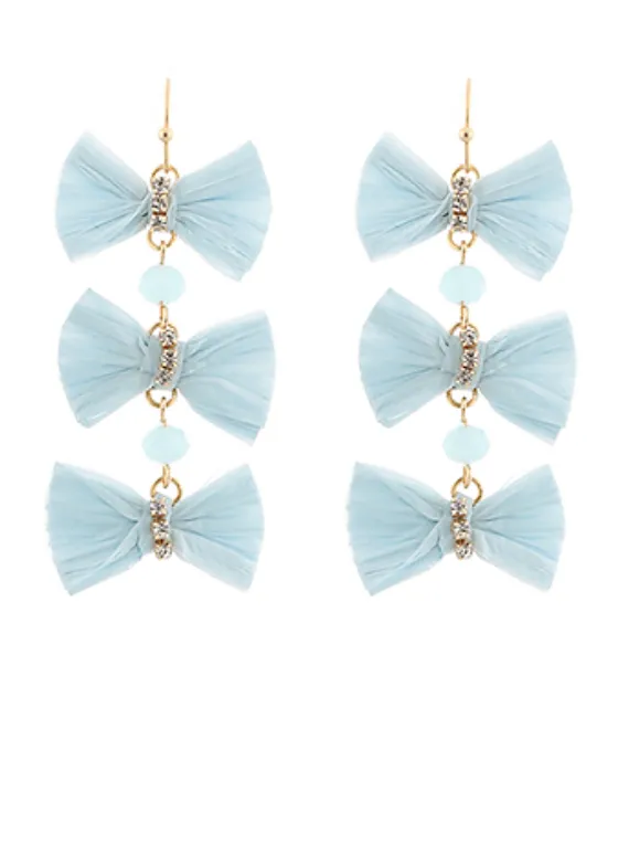 Bow Chain Earrings