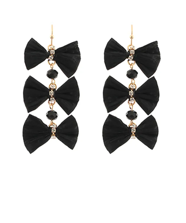 Bow Chain Earrings