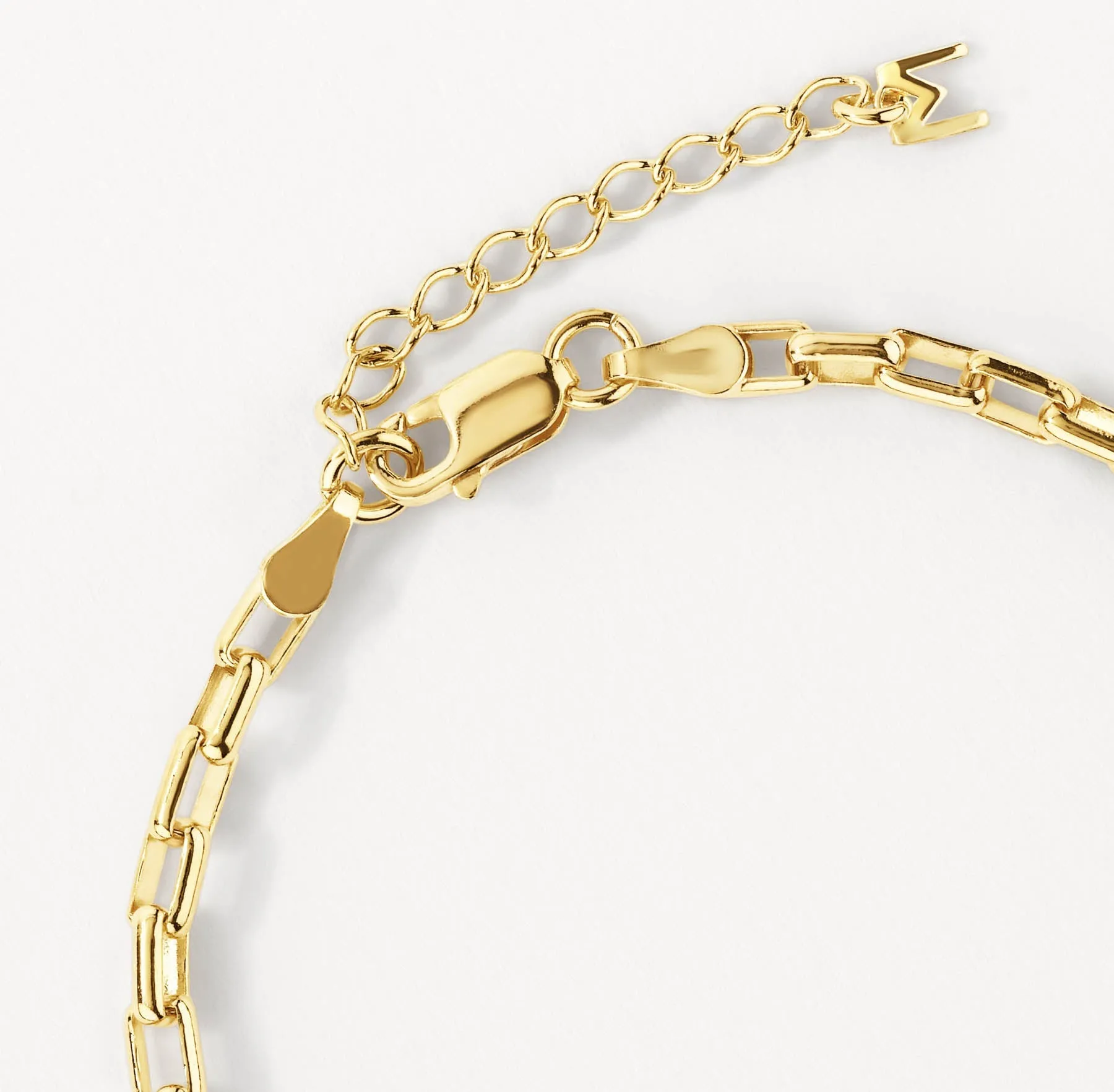 Box Paperclip Chain Bracelet in Gold