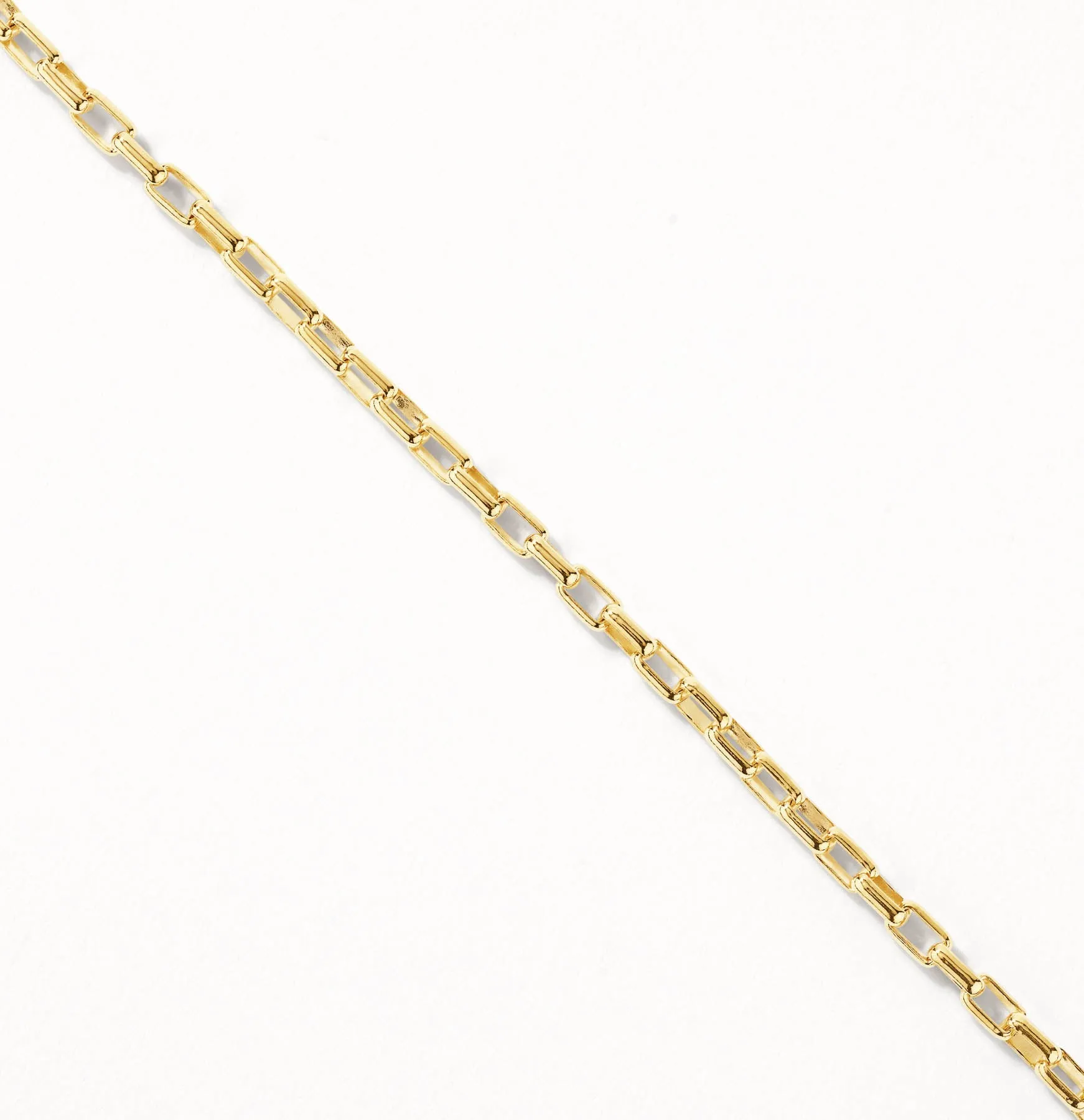 Box Paperclip Chain Bracelet in Gold