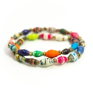 Bracelet -  Celebration Double Wrap Multi