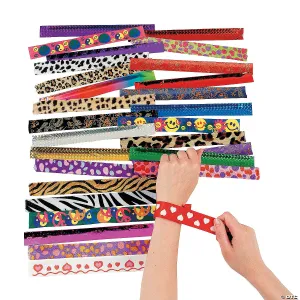 Bulk Slap Bracelet Assortment 9" | 50ct