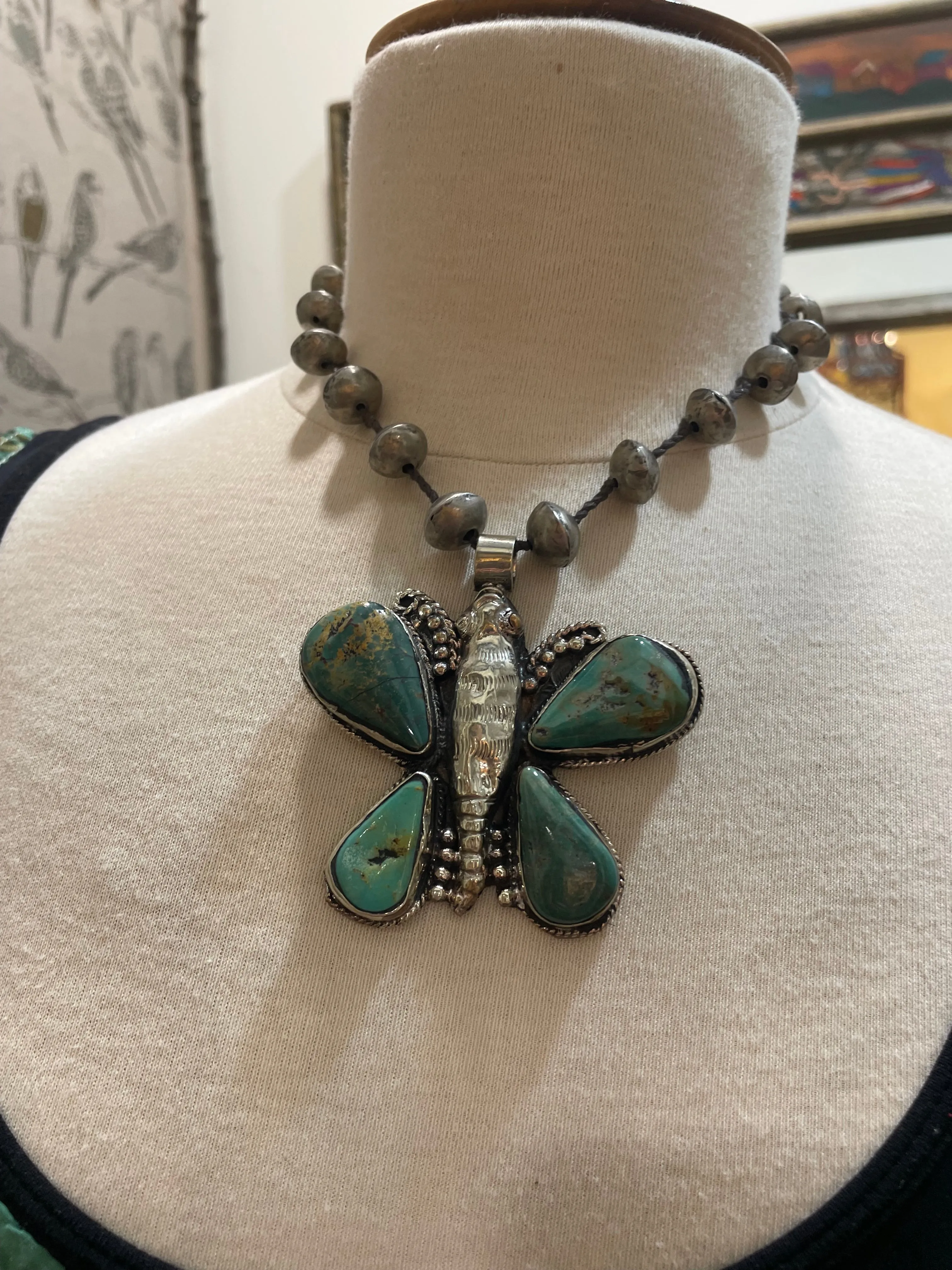 Butterfly Featuring Turquoise Necklace