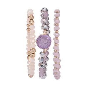 Camden Purple Druzy Bracelets