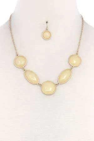 Chic Modern Necklace And Earring Set