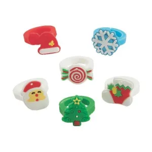 Christmas Holiday Icon Rings