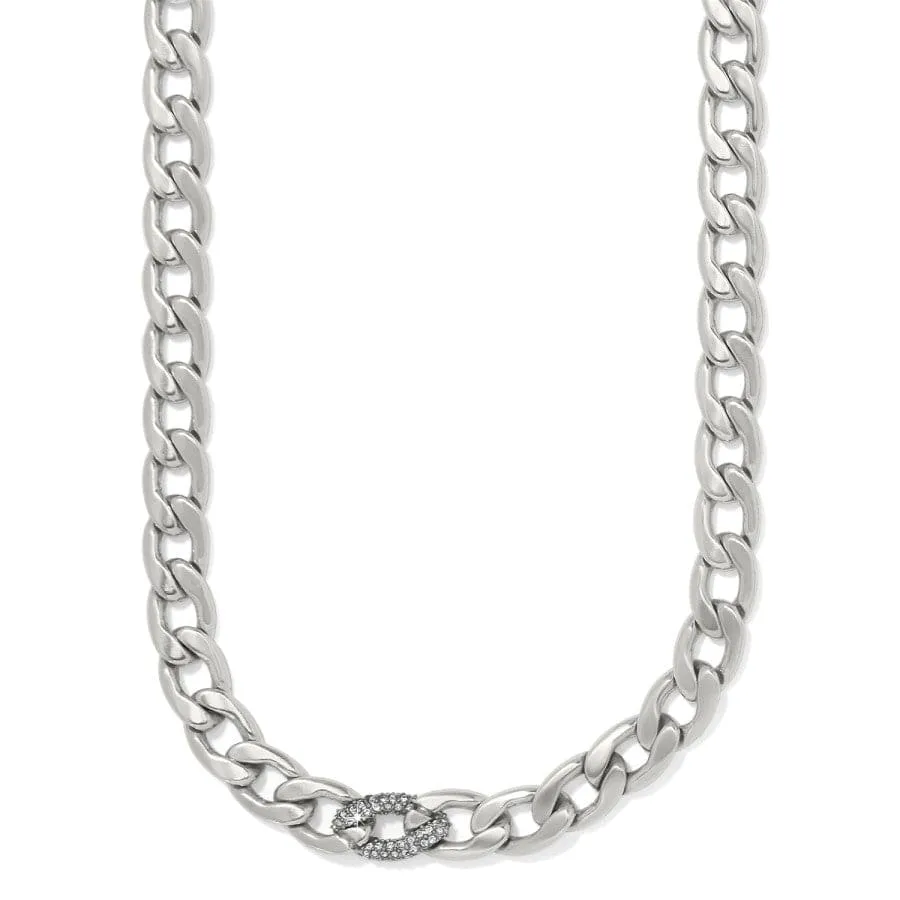 Cleo Pave Link Necklace