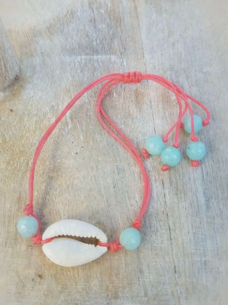 Cowrie Shell Necklaces/Bracelets - Assorted colors