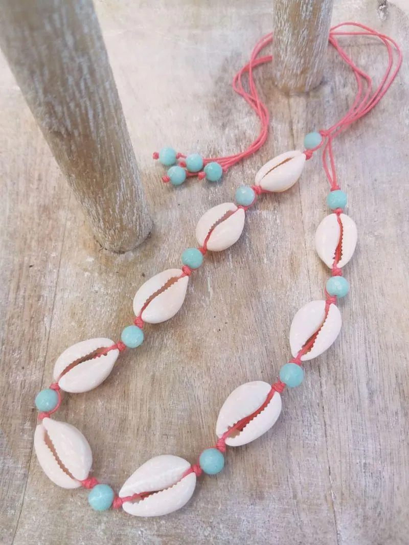 Cowrie Shell Necklaces/Bracelets - Assorted colors