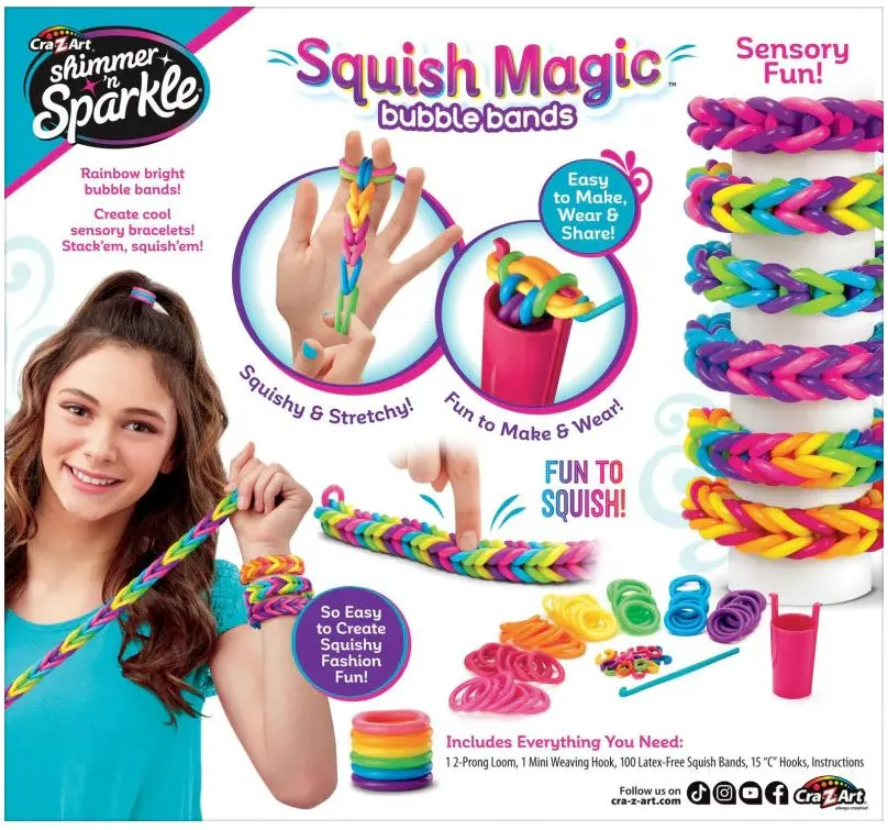 Cra-Z-Art Shimmer 'N Sparkle Squish Magic Bubble Bands