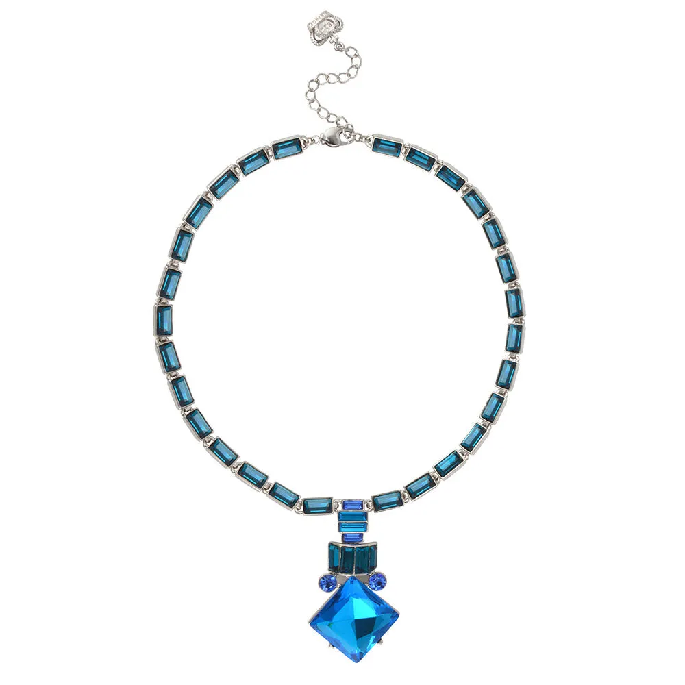 Crystal Square Art Deco Necklace