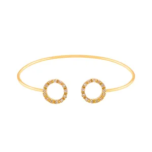 Diamond And Circle Bangle