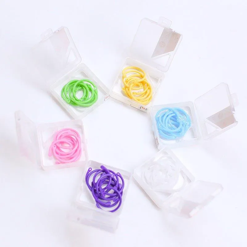 DIY Stationery Color Plastic Rings Binding Rings Plastic NP-070023