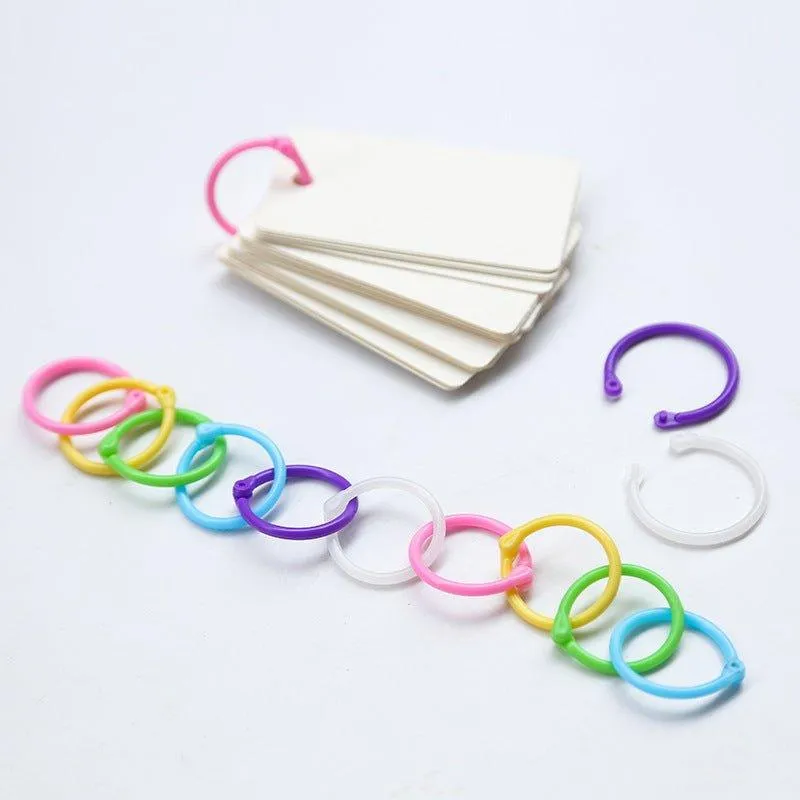 DIY Stationery Color Plastic Rings Binding Rings Plastic NP-070023