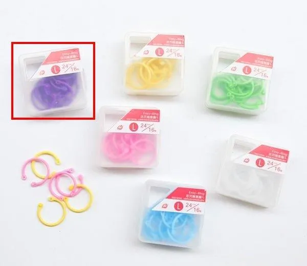 DIY Stationery Color Plastic Rings Binding Rings Plastic NP-070023