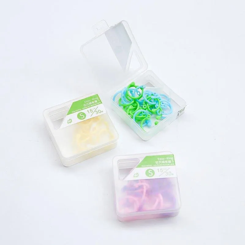 DIY Stationery Color Plastic Rings Binding Rings Plastic NP-070023