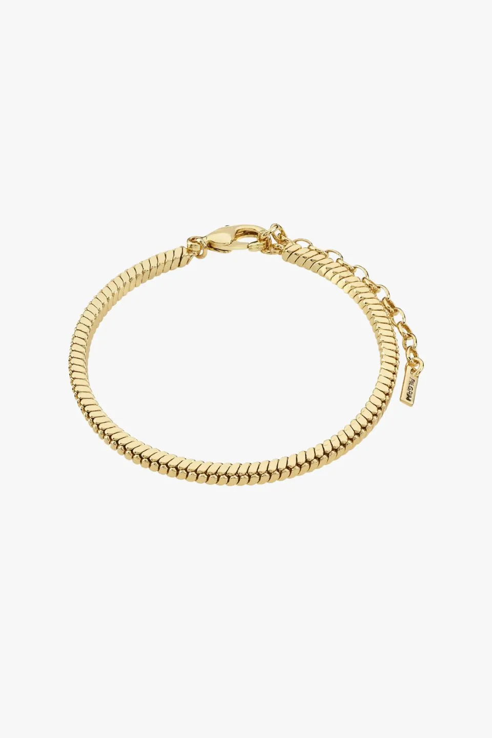 Dominique Flat Snake Gold Chain Recycled Bracelet