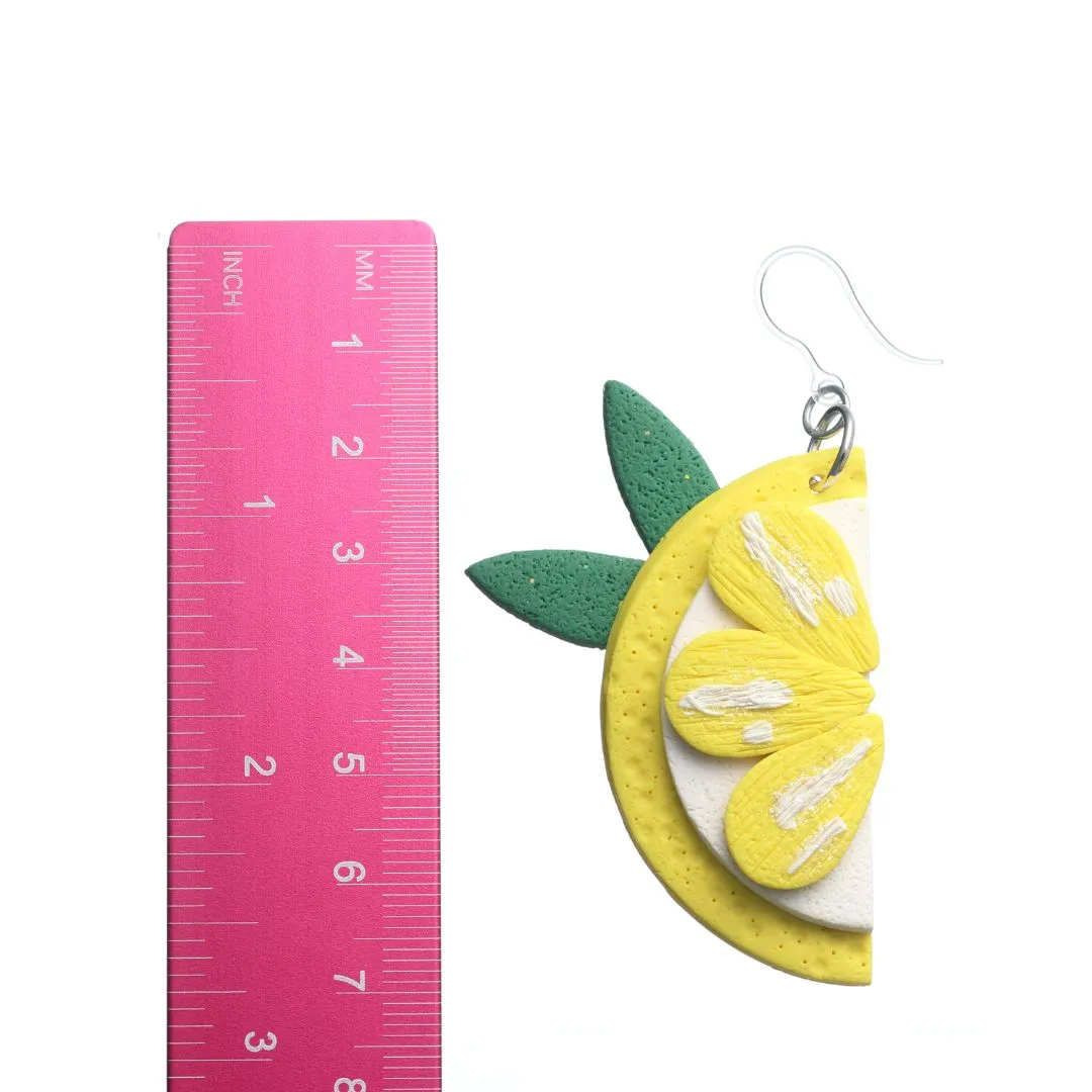 Fruit Clay Dangles Hypoallergenic Earrings for Sensitive Ears Made with Plastic Posts