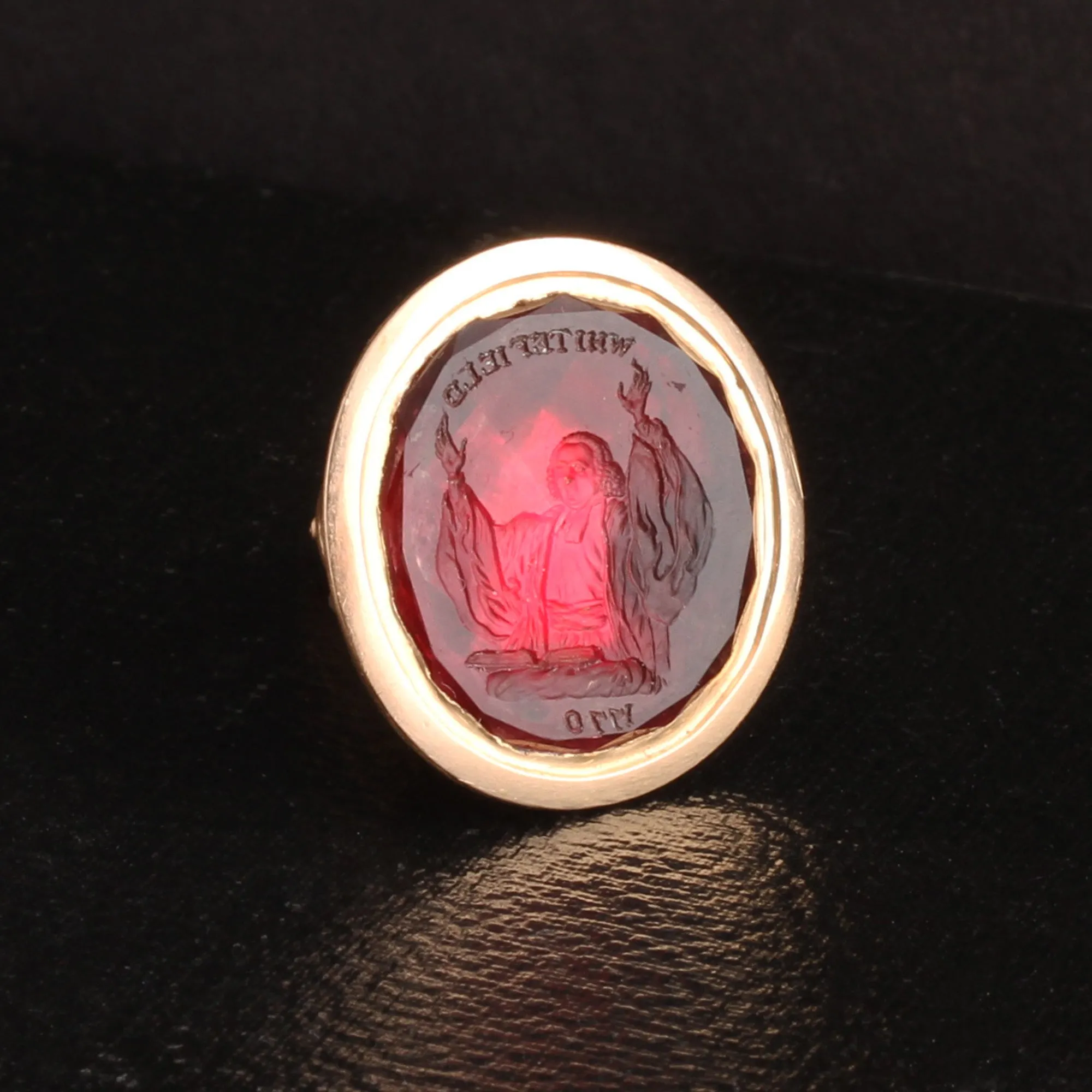 Georgian George Whitefield Memorial Wax Seal Fob